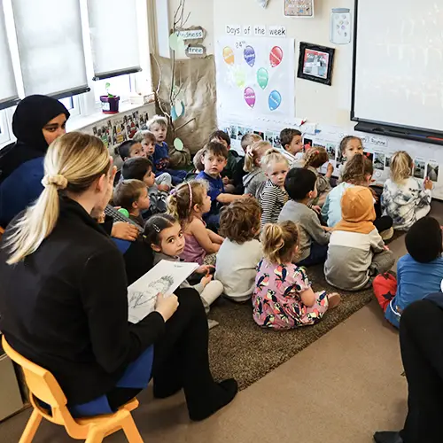Early Years activity in a creche