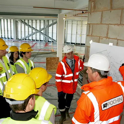 Construction site visit