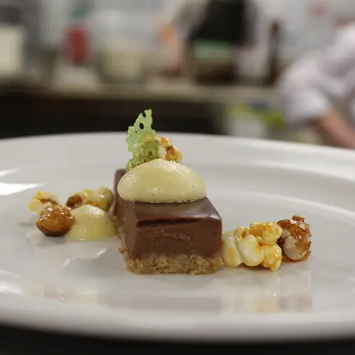 Desert plate choclate